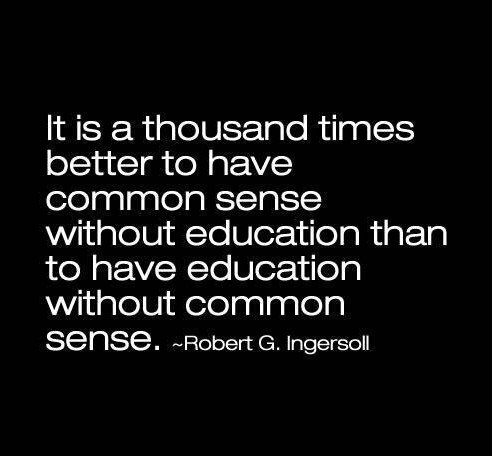 Common Sense should it be taught?