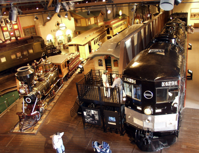 The California State Railroad Museum In Old Sacramento