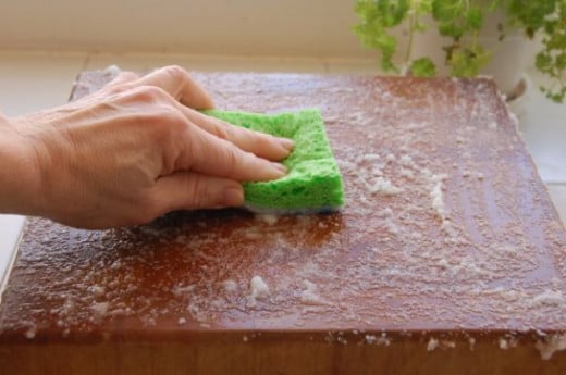 Baking soda helps to clean furniture