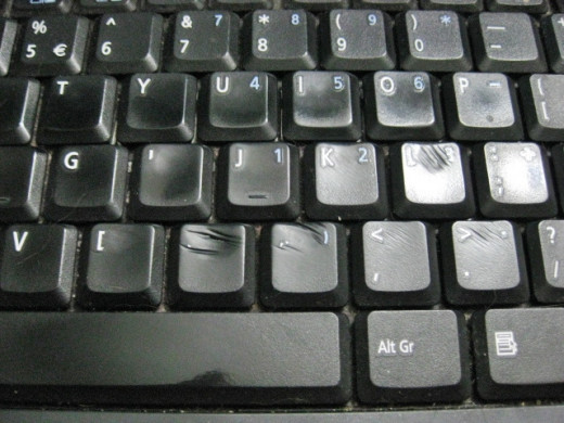 Worn keyboard