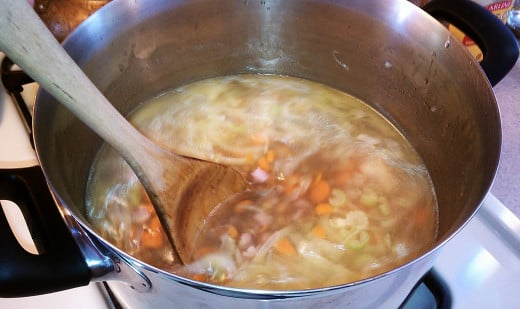 Sort lentils, chop veggies, add water, and throw it all together in a sturdy soup pot.