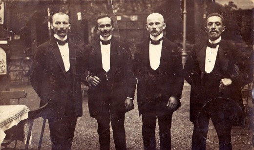 European waiters in the 1800's