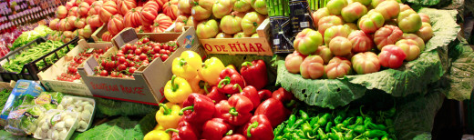 This picture from a Spanish market was resized to 50% using PicResize.