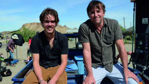 Star Ellar Coltrane with Linklater in the final year of production