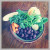 Chia seeds, spinach, almond milk, blueberries, ginger, banana, orange, vanilla powder Chia seeds, spinach, almond milk, blueberries, ginger, banana, orange, vanilla powder
