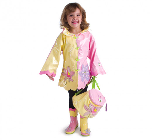 Kidorable Lotus Flower Rain Gear