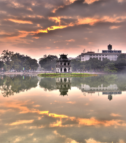 Hoan Kiem Lake Hanoi Vietnam