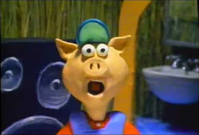 The little pig who made his house out of straw. First to get his house destroyed.