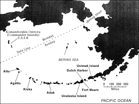 The Commander Islands are the westernmost islands in the Aleutian chain.