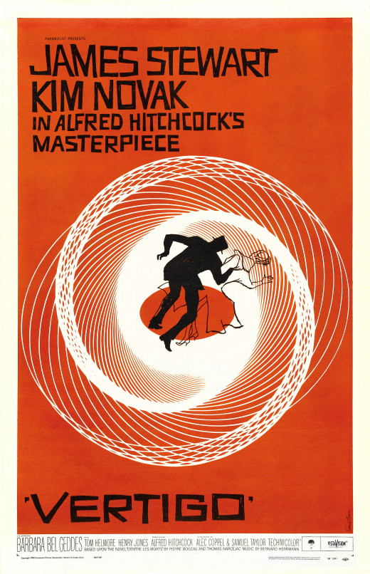 Movie poster for Vertigo.