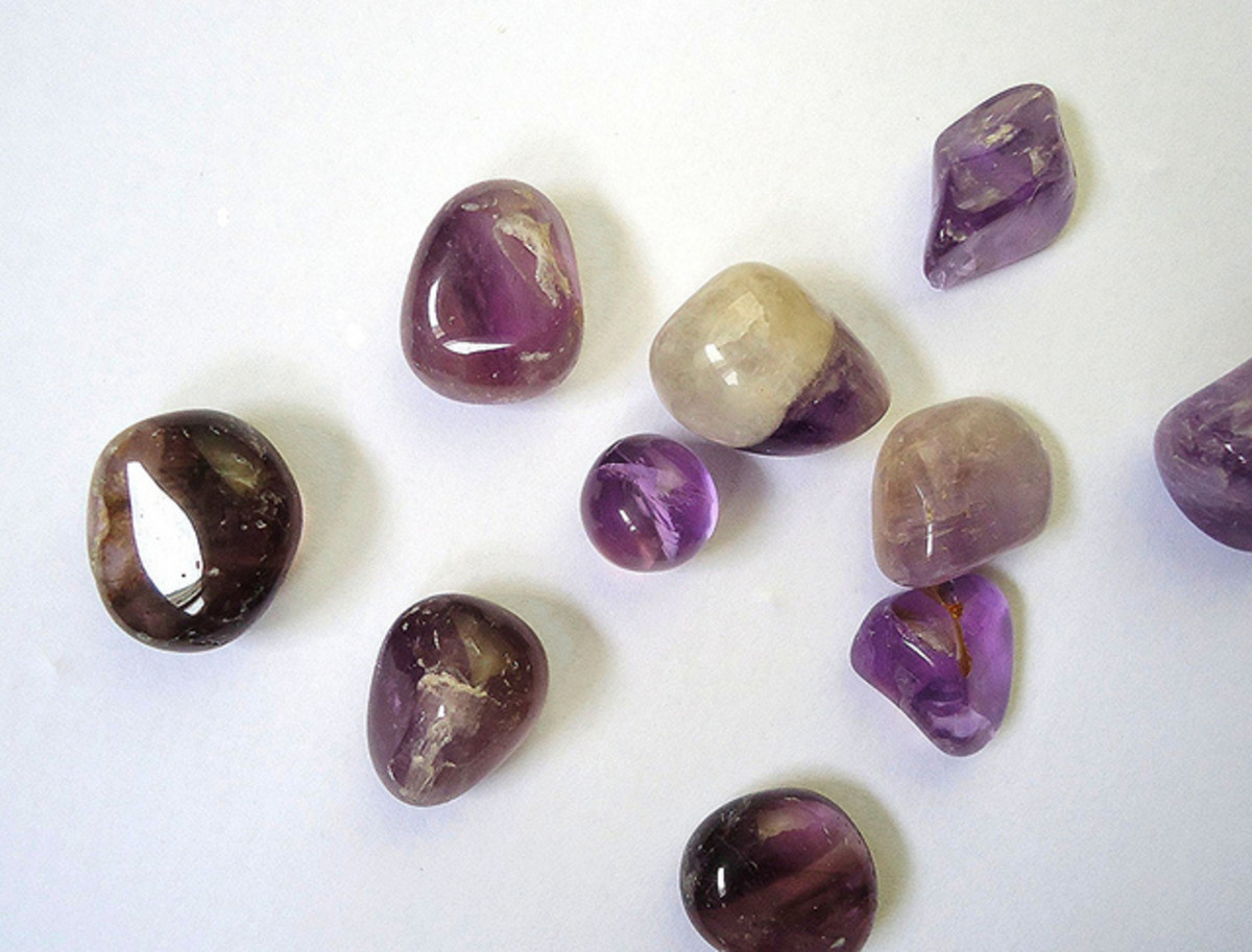 polished amethyst stones can be used to ease headaches. 
