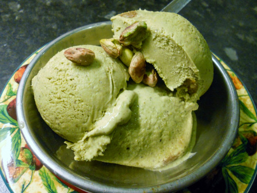 Pistachio ice cream