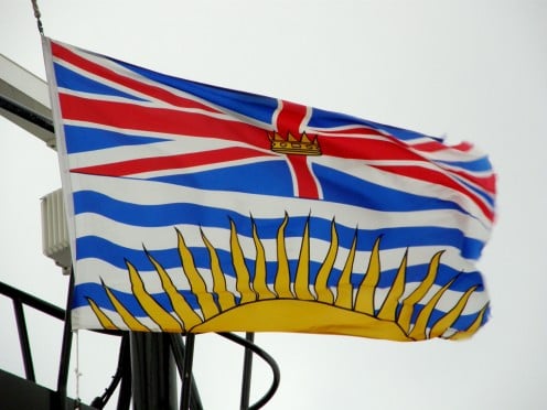 Provincial flag of British Columbia 