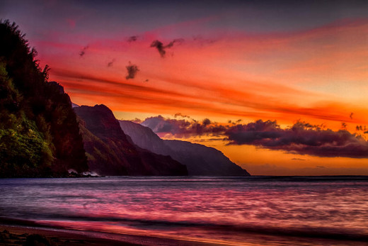 The Na Pali Coast. Very hard to film a bad timelapse here.