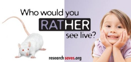 Advertisement by pro-animal research organization