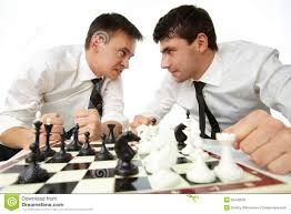 Some meetings between a boyfriend and an "ex" can be described as a chess match
