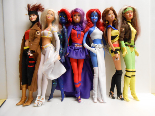 x men barbies