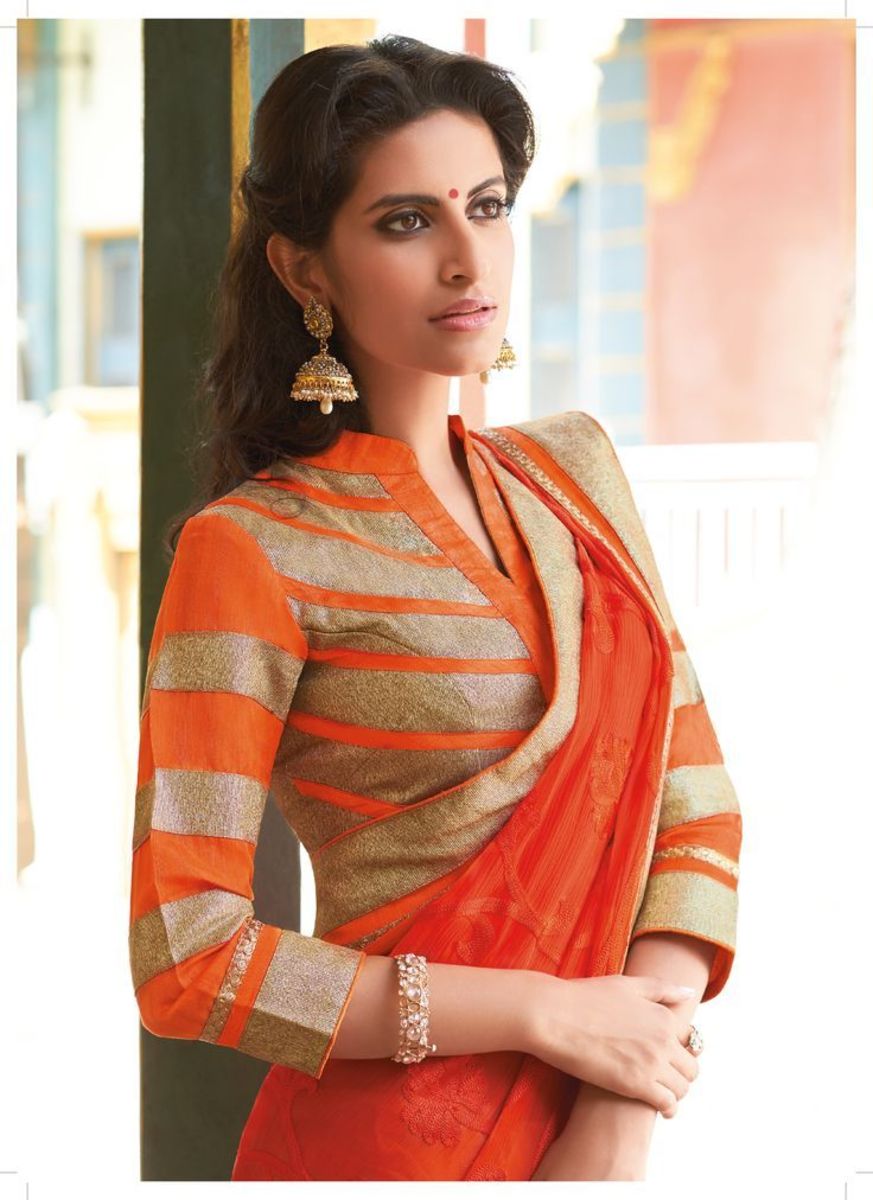 12 High Neck Blouse Designs You Should Consider For Silk Sarees • Keep Me  Stylish