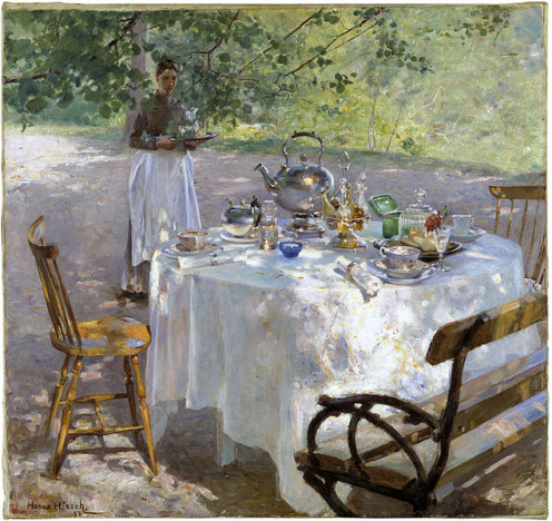 , Hanna Hirsch-Pauli’s painting Breakfast - Time from 1887 