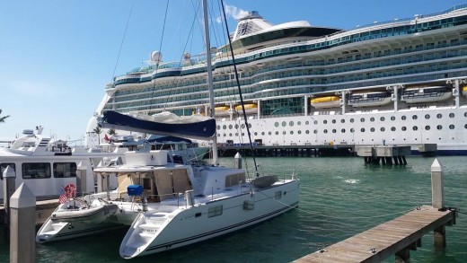 The great vessel, with its origins in Shanghai, had  deposited a boatload of visitors on Key West's shores the night before.