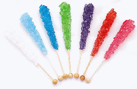Rock Candy, the epitome of sugar crystals.
