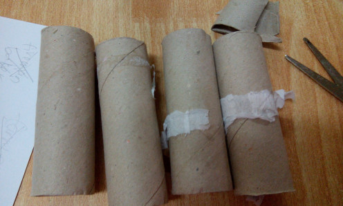 Remember to keep toilet paper rolls . Very use for crafts.