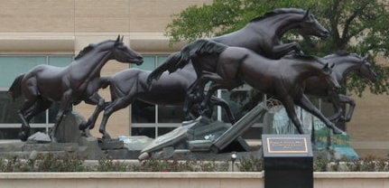 "The Day the Wall Came Down", Sculpture By Veryl Goodnight, George H.W. Bush Presidential Museum