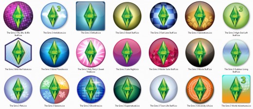 sims 3 all expansion packs symbols