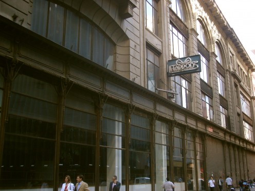 Rear elevation to Harrods store, Buenos Aires, Argentina