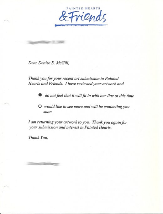Rejection form letter