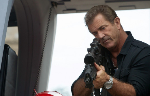 Mel Gibson as Conrad Stonebanks in The Expendables 3