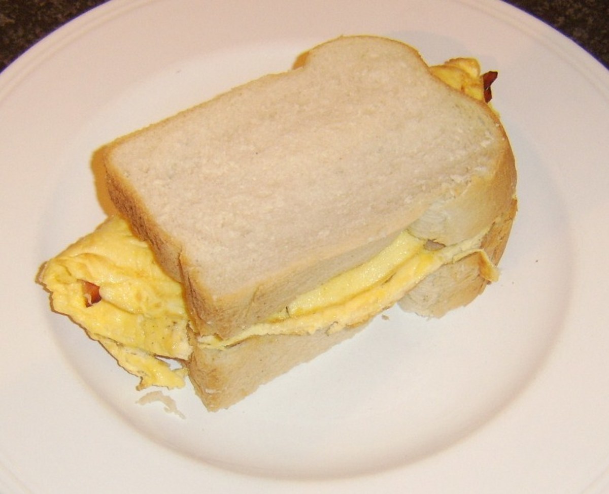 Second slice of bread completes sandwich