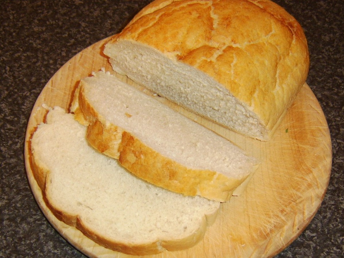 Bread slices are cut thick for open sandwiches
