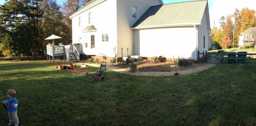 Saying goodbye to all things annual. Time for the power-washer.