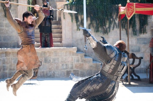 The Red Viper (Pedro Pascal) against The Mountain (Hafthór Júlíus Björnsson)