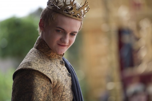 Joffrey Baratheon (Jack Gleeson) at his wedding feast.