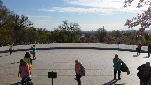 The view of the city of Washington D.C. from the hill. John F. Kennedy said it was one of the most beautiful things he had ever seen. 