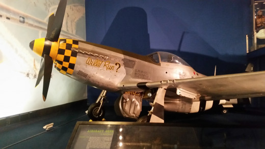 Pilots often chose nicknames for their planes and painted them on the sides. Can you read the nickname of this Mustang aircraft? 