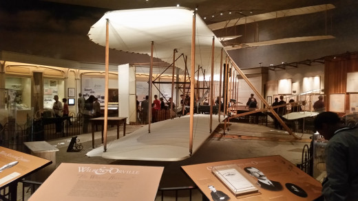 The First Wright Brother's Plane! This plane flew for just a few seconds in 1903, but it opened up the door of flight and air travel for the entire world!