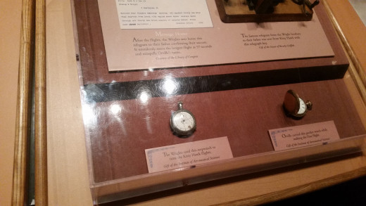 Orville and Wilbur used these stop watchers and clocks to time how long their planes would stay in the air!
