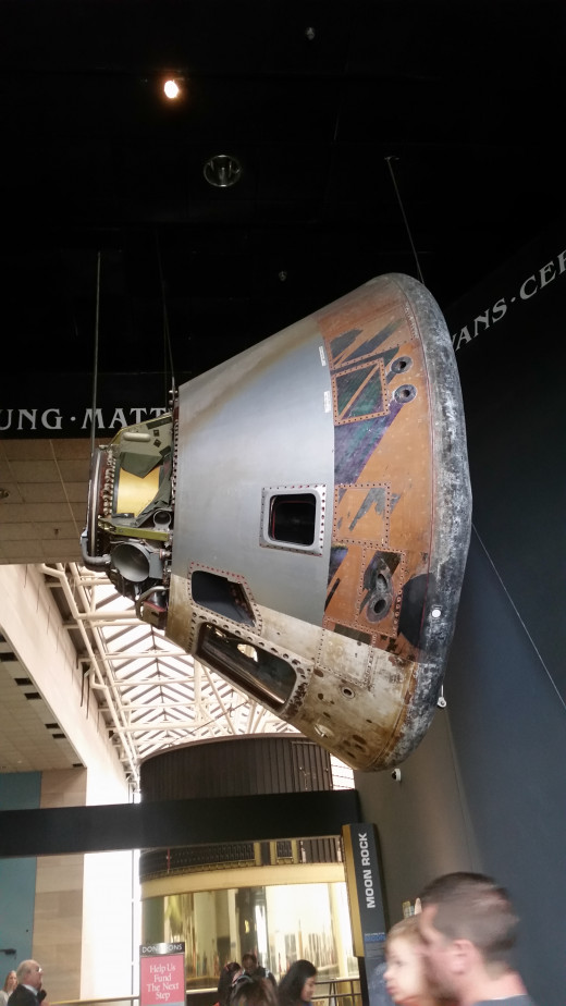 A Lunar Module Model, These pieces land on the moon and then bring astronauts home. 