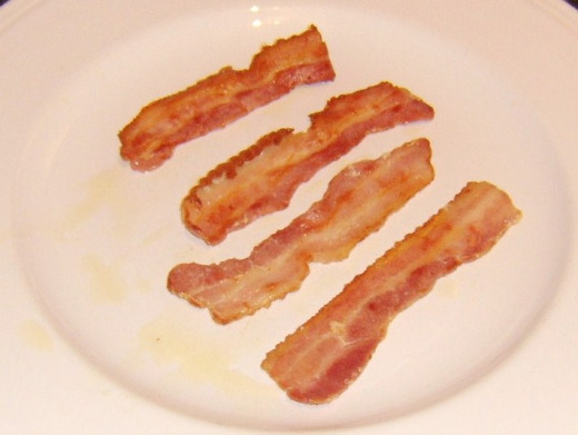 Precooked bacon for frittata
