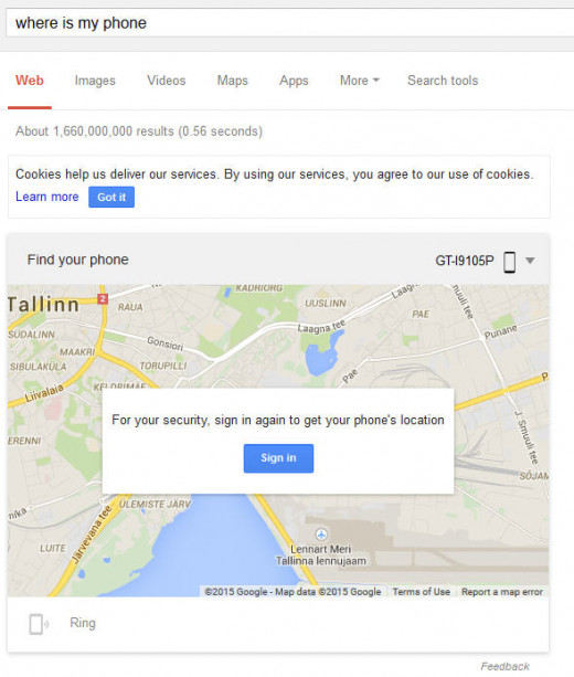 Where is my phone - a brilliant way to find your lost phone and even ring it