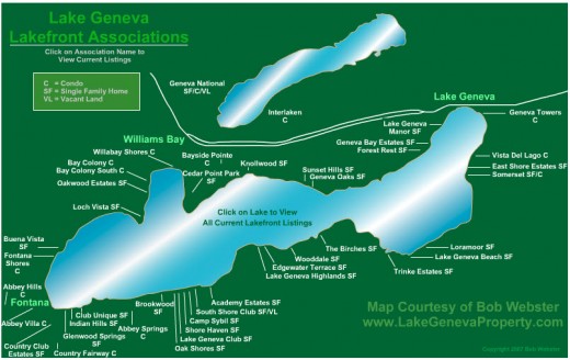 Lakefront Associations on Geneva Lake Wisconsin