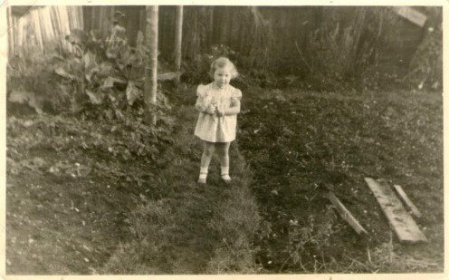Me in our back garden