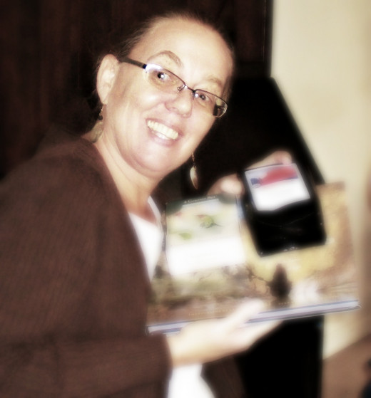 The author hamming it up for the camera.