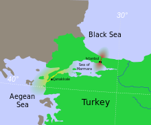 Larger map showing where the Peninsular is