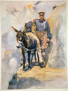 The most famous painting of the Campaign and one that spoke volumes about the Anzac spirit. The painting is of the artists friend ferrying wounded from the fighting