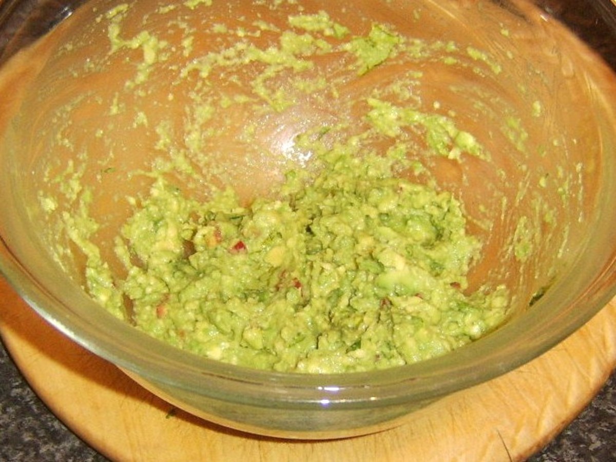 Homemade guacamole