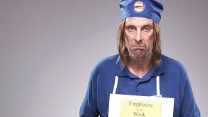 Frank hates work and it shows...